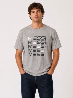 Messi Tee shirt - Heather Grey - basics - Mens Size Large | SEE BELOW!
